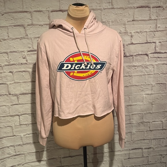 Light Pink Dickie’s Crop Hoodie - Picture 2 of 4